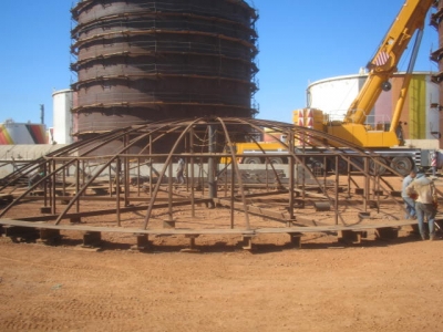 Ossature d'un toit de BAC